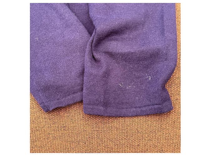Jean Paul Gaultier Woll-Strickoberteil Lila - Ansicht 9