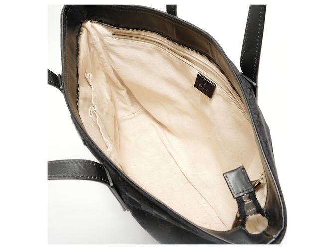 Borsa Tote Gucci GG Canvas Nero - vista 11