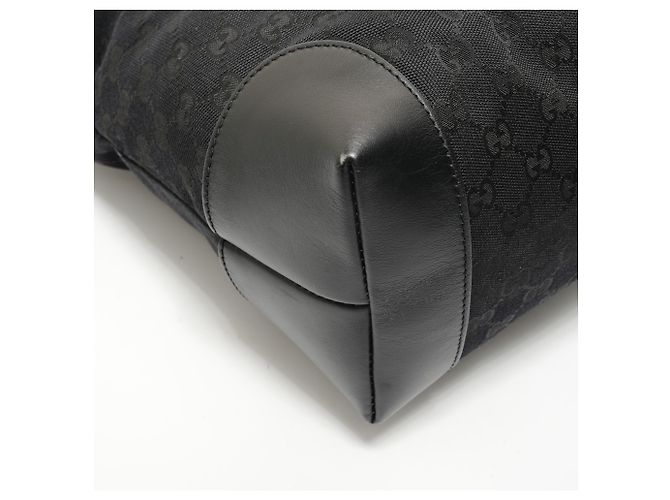 Borsa Tote Gucci GG Canvas Nero - vista 5