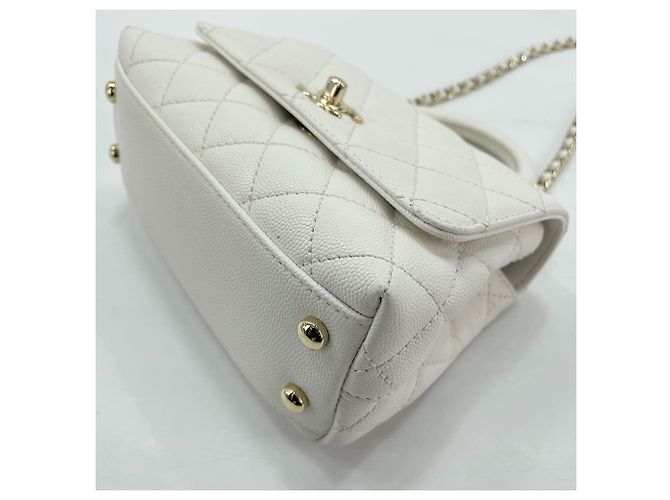 Chanel Coco Handle Handtasche Weiß - Ansicht 7