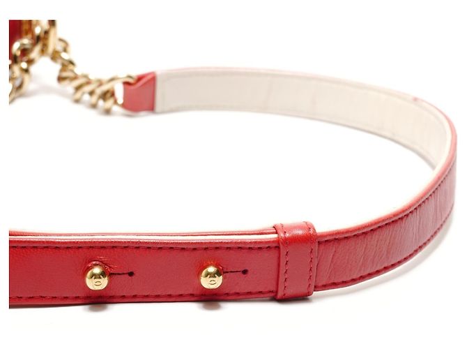 Borsa a tracolla Chanel Boy Rossa Rosso - vista 14