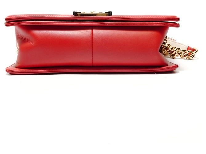 Borsa a tracolla Chanel Boy Rossa Rosso - vista 7