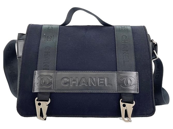 Borsa a tracolla Chanel Sport Line Nero - vista 2