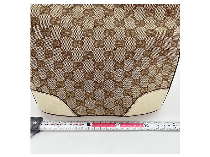 Borsa a tracolla Gucci Horsebit bianca Bianco - vista 4