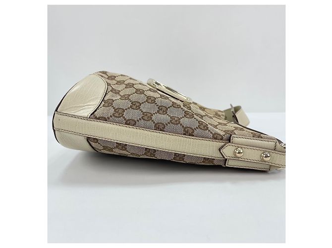 Borsa a tracolla Gucci Horsebit bianca Bianco - vista 6