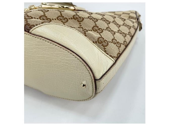 Borsa a tracolla Gucci Horsebit bianca Bianco - vista 8