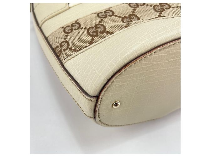 Borsa a tracolla Gucci Horsebit bianca Bianco - vista 9