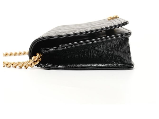 Borsa a tracolla Chanel Boy Chain Wallet Nero - vista 3