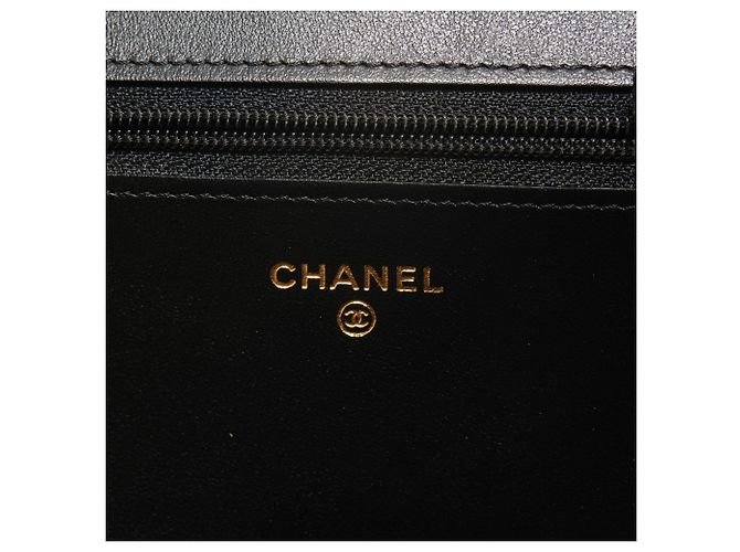 Borsa a tracolla Chanel Boy Chain Wallet Nero - vista 9