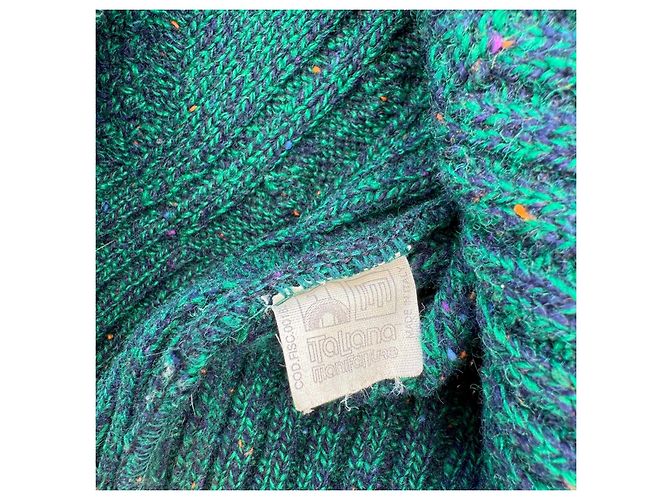 Valentino Herren Zopfstrickpullover aus Wolle in Grün Dunkelgrün - Ansicht 5