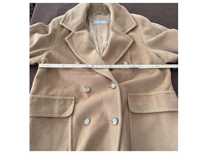 Max Mara Abrigo doble botonadura de lana - Camel Camello - vista 4
