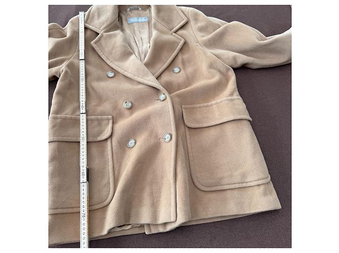 Max Mara Abrigo doble botonadura de lana - Camel Camello - vista 5