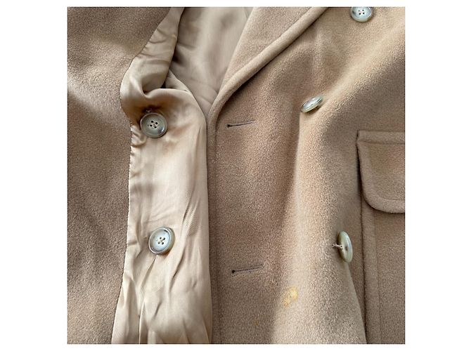 Max Mara Abrigo doble botonadura de lana - Camel Camello - vista 6
