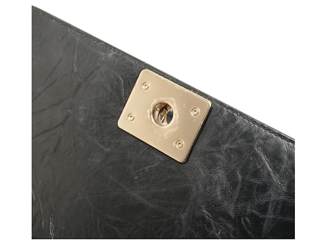 Borsa a tracolla Chanel Boy Chain Medium Nero - vista 10