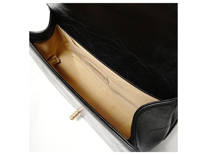Borsa a tracolla Chanel Boy Chain Medium Nero - vista 13