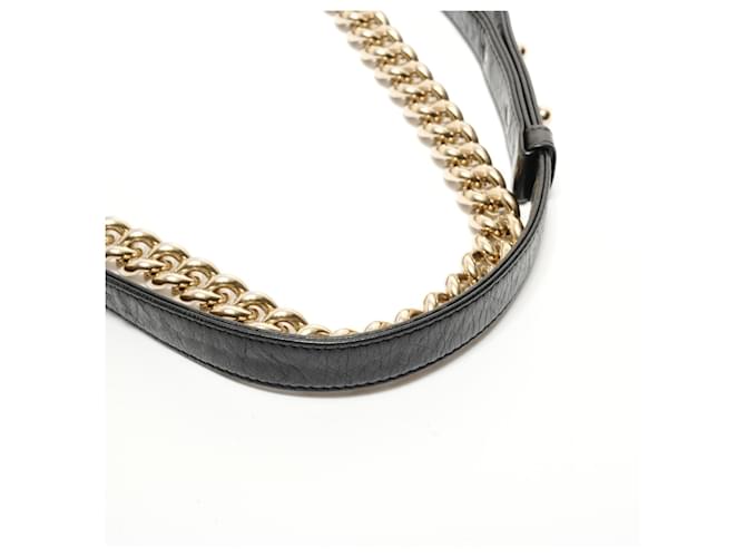 Borsa a tracolla Chanel Boy Chain Medium Nero - vista 14