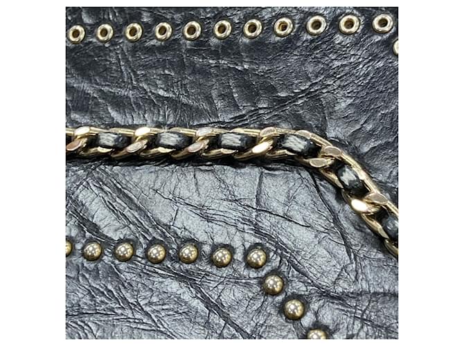 Borsa a tracolla Chanel Boy Chain Medium Nero - vista 16