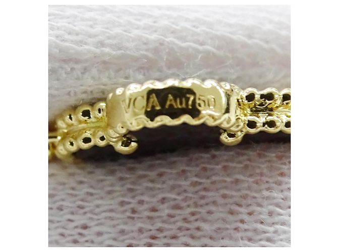 Vintage Alhambra Halskette Van Cleef & Arpels Schwarz Golden - Ansicht 15