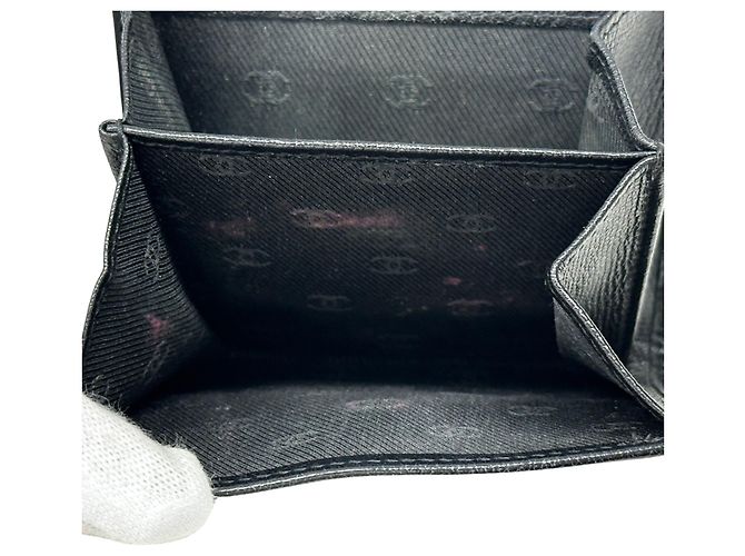 Chanel Bi-fold Ledergeldbörse Schwarz - Ansicht 12