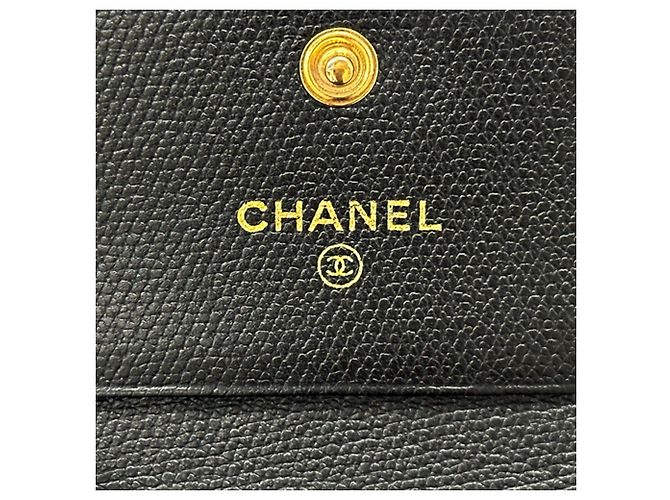 Chanel Bi-fold Ledergeldbörse Schwarz - Ansicht 7