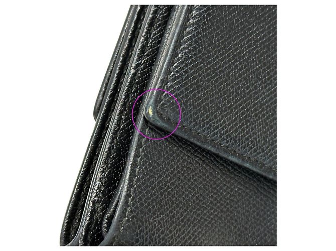 Chanel Bi-fold Ledergeldbörse Schwarz - Ansicht 9