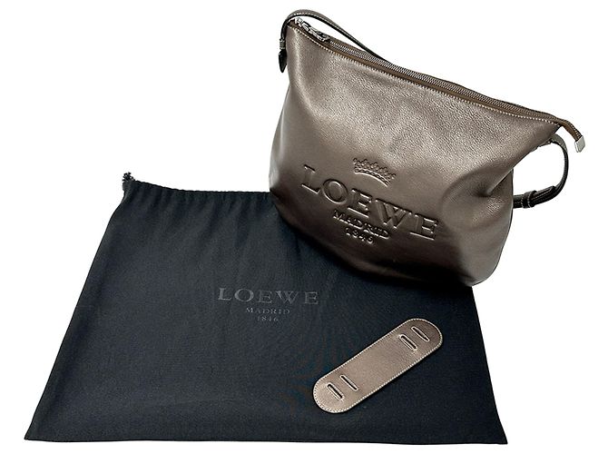 Borsa a mano Loewe marrone metallizzata Metallico - vista 7