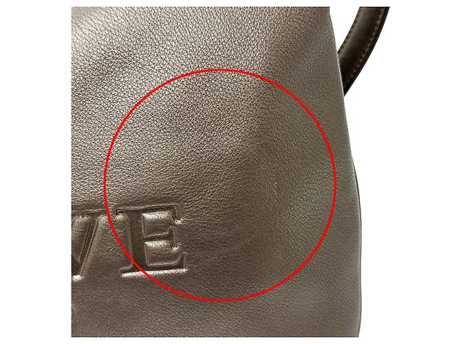 Borsa a mano Loewe marrone metallizzata Metallico - vista 9