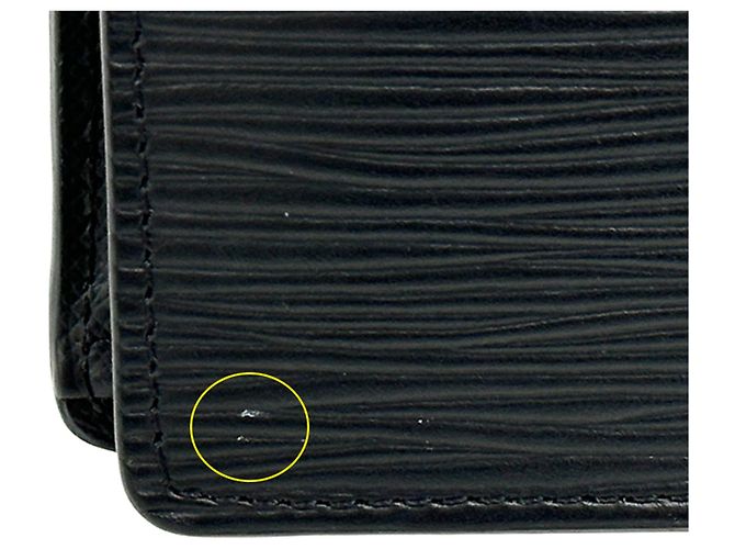 Louis Vuitton Epi Leather Bi-Fold Wallet Black - view 17