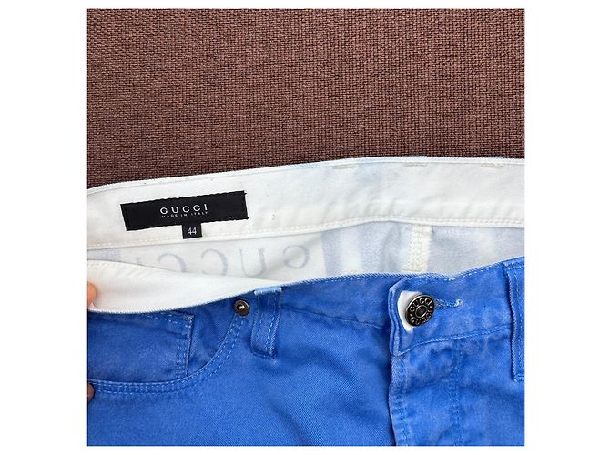 Jeans Gucci in cotone blu - vista 3