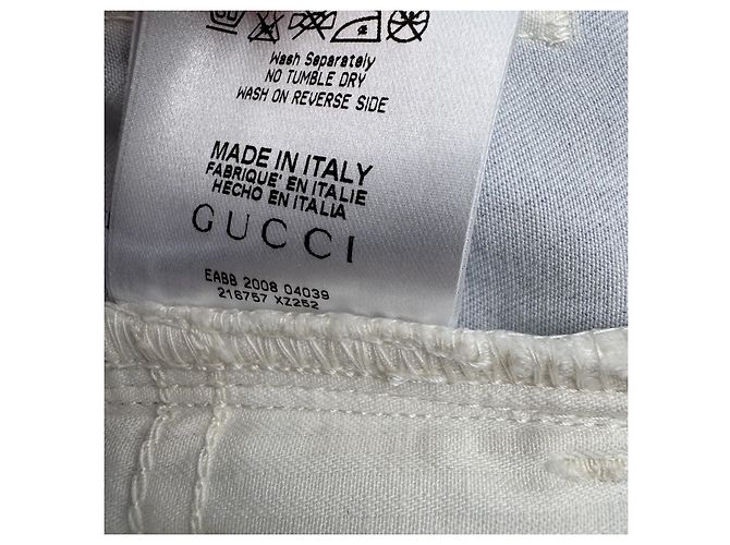 Jeans Gucci in cotone blu - vista 4