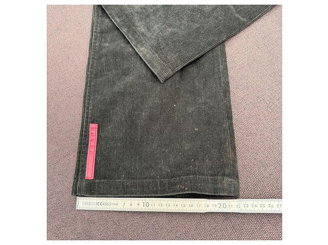 Pantaloni Prada in velluto a coste Grigio antracite - vista 10