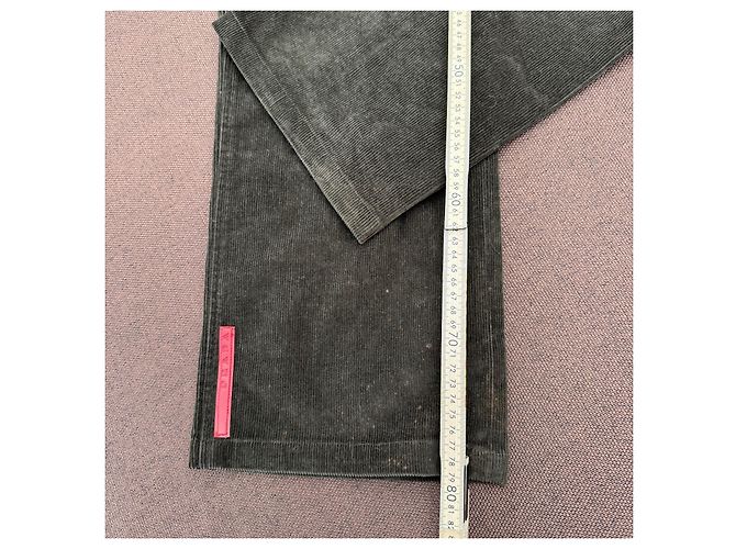Pantaloni Prada in velluto a coste Grigio antracite - vista 9