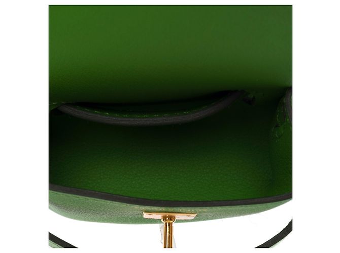 Kelly Hermès HERMES Tasche aus grünem Leder - 103684 - Ansicht 12