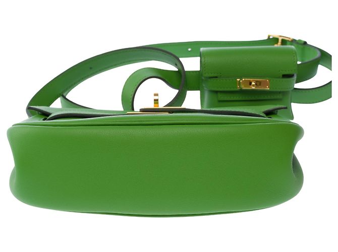 Kelly Hermès HERMES Tasche aus grünem Leder - 103684 - Ansicht 13