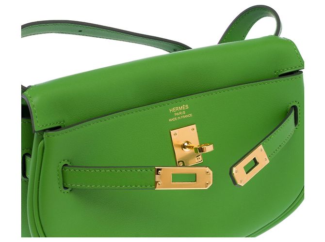 Kelly Hermès HERMES Tasche aus grünem Leder - 103684 - Ansicht 7