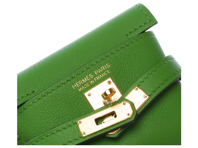 Kelly Hermès HERMES Tasche aus grünem Leder - 103684 - Ansicht 8