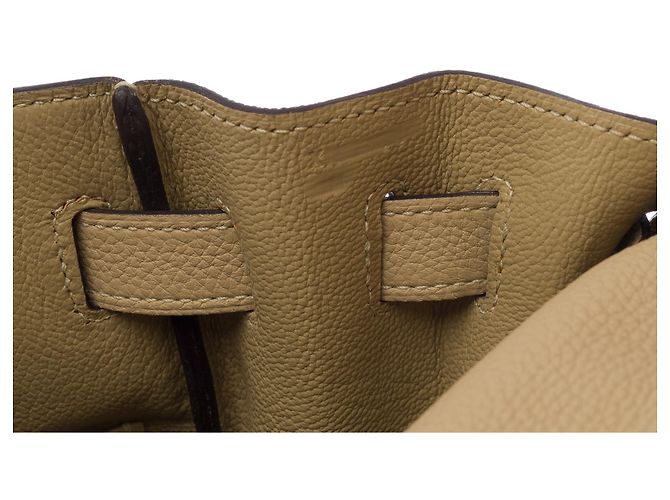Hermès Borsa HERMES Kelly 32 in Pelle Beige - 103662 - vista 7
