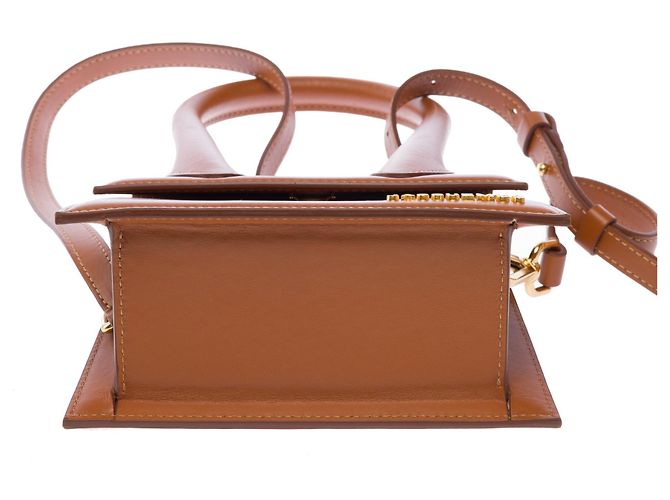 Borsa JACQUEMUS Chiquito in Pelle Dorata - 103663 D'oro - vista 10