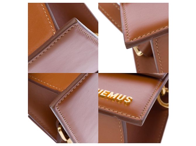 Borsa JACQUEMUS Chiquito in Pelle Dorata - 103663 D'oro - vista 11