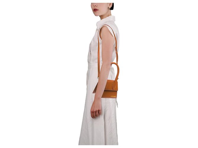 Borsa JACQUEMUS Chiquito in Pelle Dorata - 103663 D'oro - vista 12