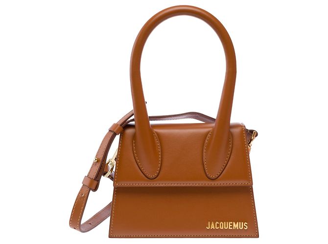 Borsa JACQUEMUS Chiquito in Pelle Dorata - 103663 D'oro - vista 3