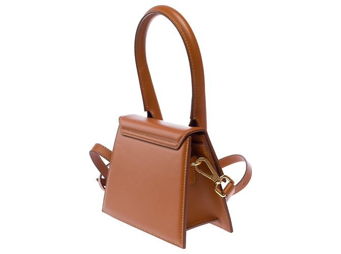 Borsa JACQUEMUS Chiquito in Pelle Dorata - 103663 D'oro - vista 6
