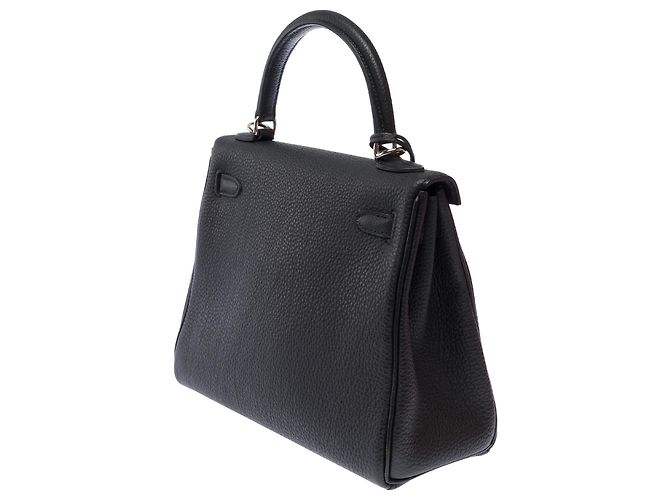 Hermès Borsa HERMES Kelly 25 in Pelle Nera - 103681 Nero - vista 6