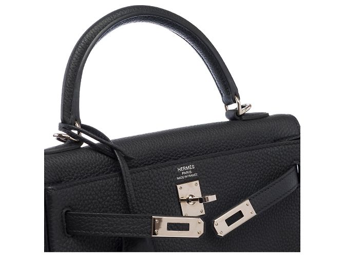 Hermès Borsa HERMES Kelly 25 in Pelle Nera - 103681 Nero - vista 7