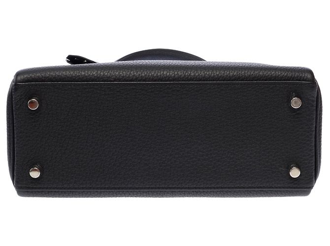 Hermès Borsa HERMES Kelly 25 in Pelle Nera - 103681 Nero - vista 9