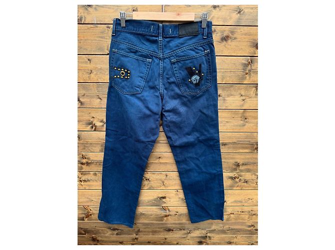 Versace Jeans Couture jeans in denim blu - vista 2