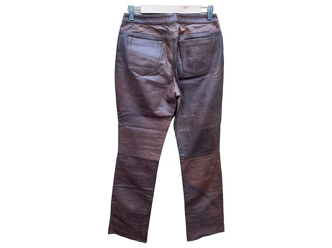 Braune Lederhose Just Cavalli - Ansicht 2
