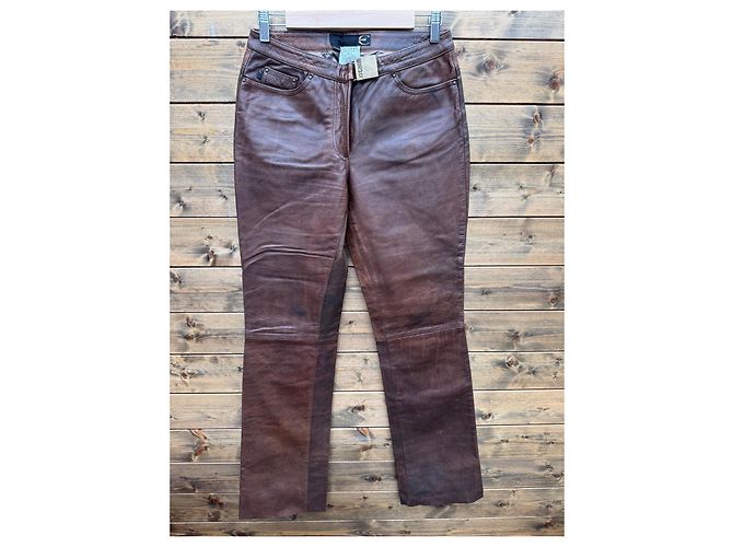 Braune Lederhose Just Cavalli - Ansicht 3