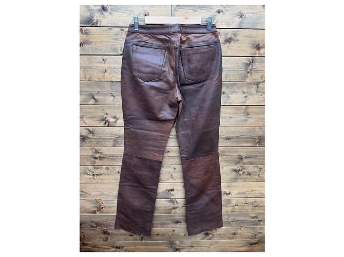 Braune Lederhose Just Cavalli - Ansicht 4