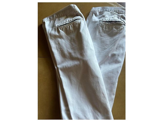 Conjunto de Bermudas Yves Saint Laurent - Branco e Ecru Prata Vermelho Dourado Verde Azul marinho - vista 2